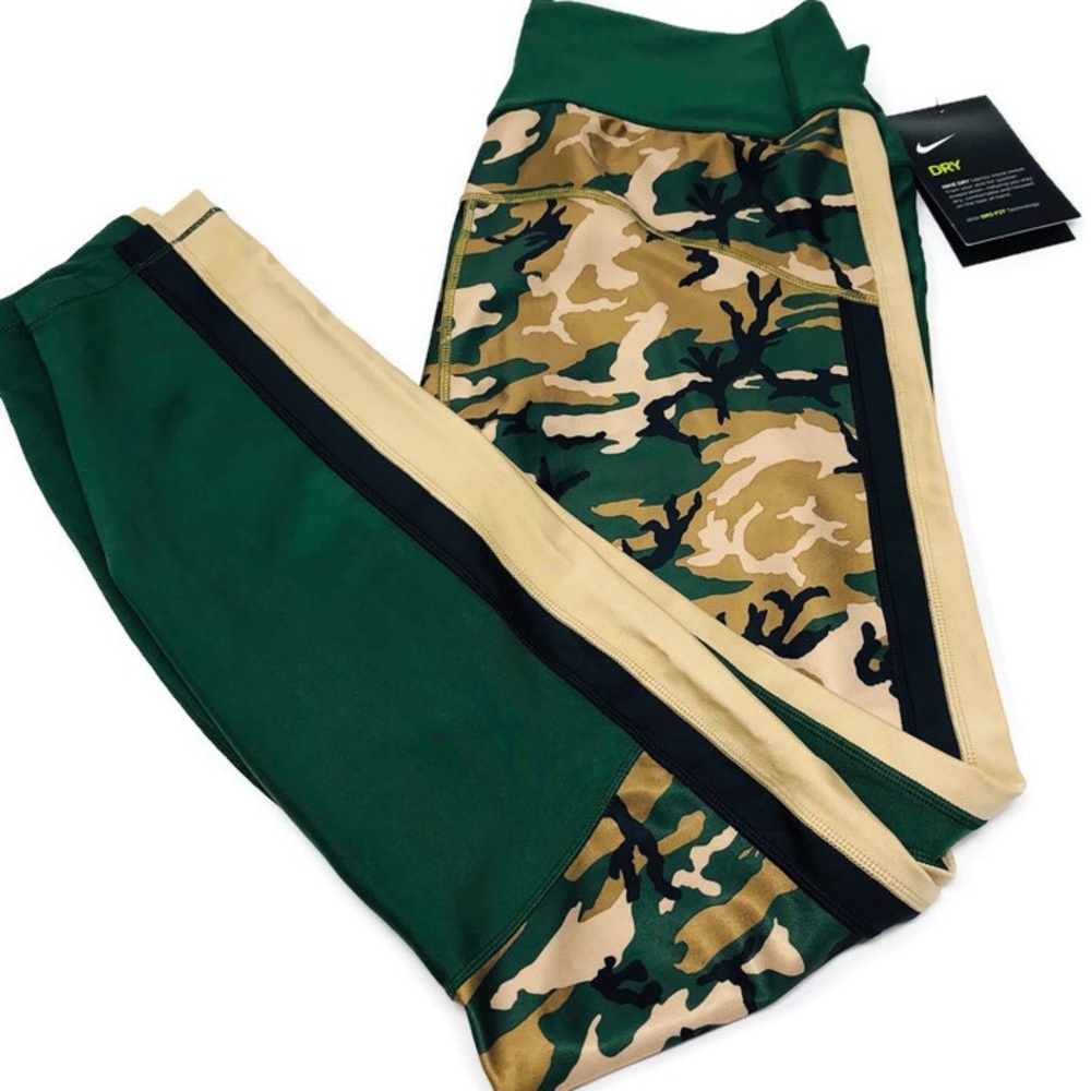 NWT Nike DRI-FIT Women's Camo Training Tights MED
